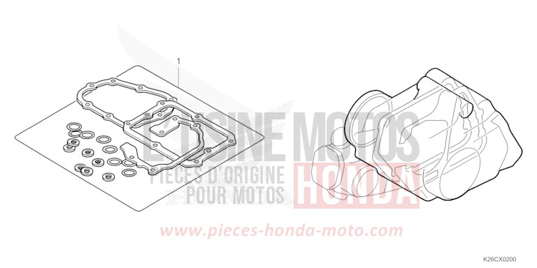 GASKET KIT B for MSX GROM A PEARL HORIZON WHITE (NHB61) from 2024